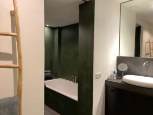 Groene badkamer - AD woonadvies - Badruimte