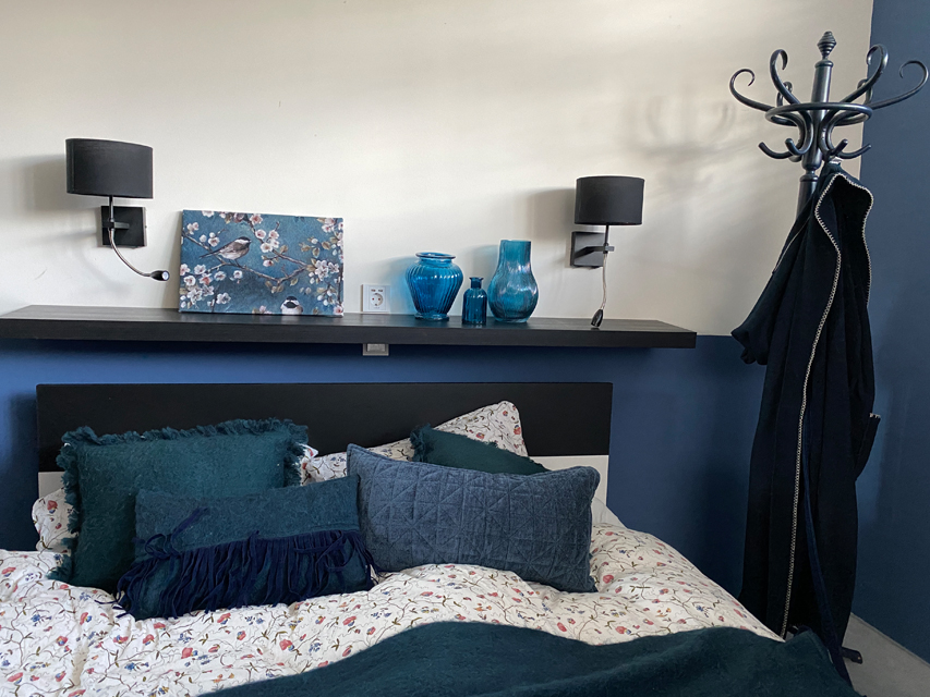 Styling Slaapkamer AD Woonadvies - Blauwe kamer
